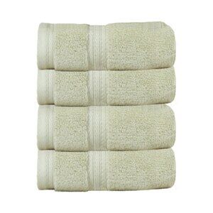 NEW Home Weavers Elegance Essentials 4-pc. Solid Hand Towel Yellow Green 16x24